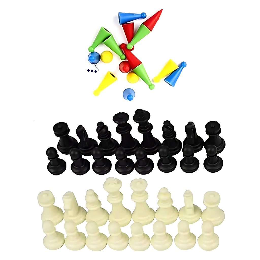 Jogos Tabuleiro 3 em 1 Clássicos Xadrez Ludo Cobras Escadas