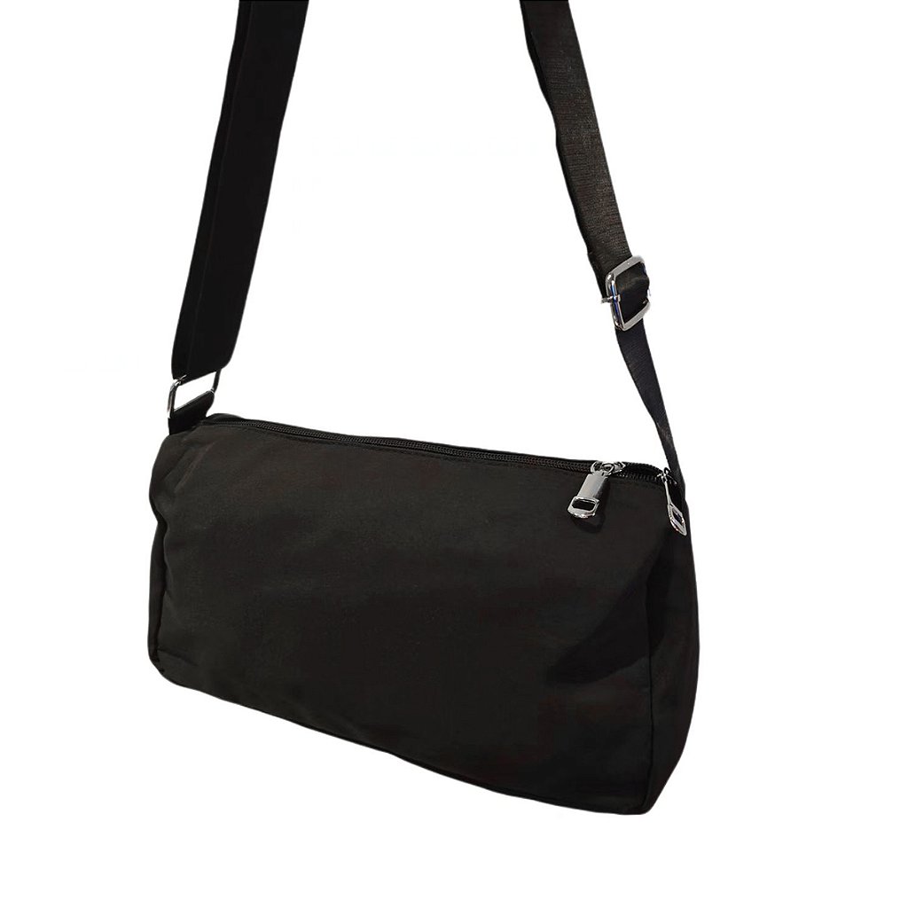 Bolsa Lateral Alça Grossa Transversal Lisa Casual Festa