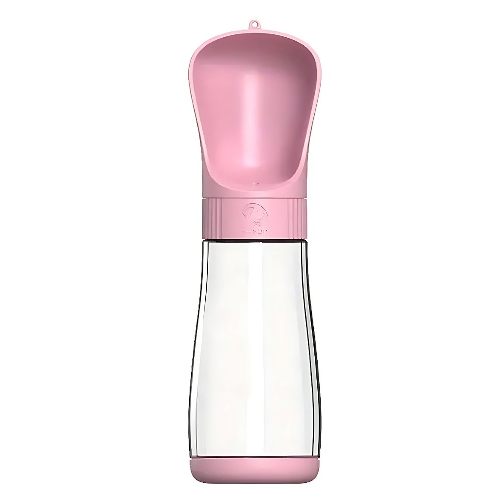 Garrafa Água Bebedouro Pet Passeio Com Trava Portátil 330ml