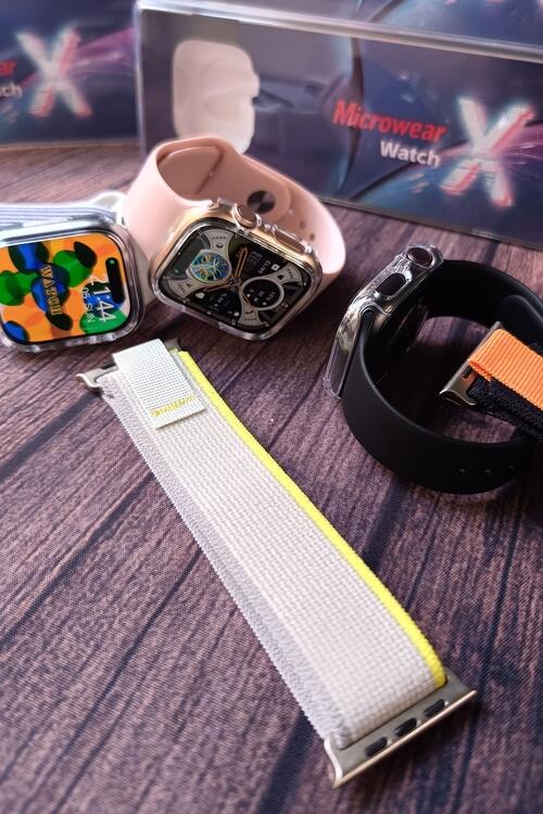 Smartwatch Watch X 45mm Serie 10 Super Amoled Chat GPT Pulseira Extra - Branco