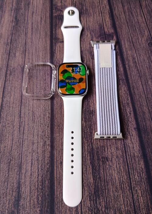 Smartwatch Watch X 45mm Serie 10 Super Amoled Chat GPT Pulseira Extra - Branco