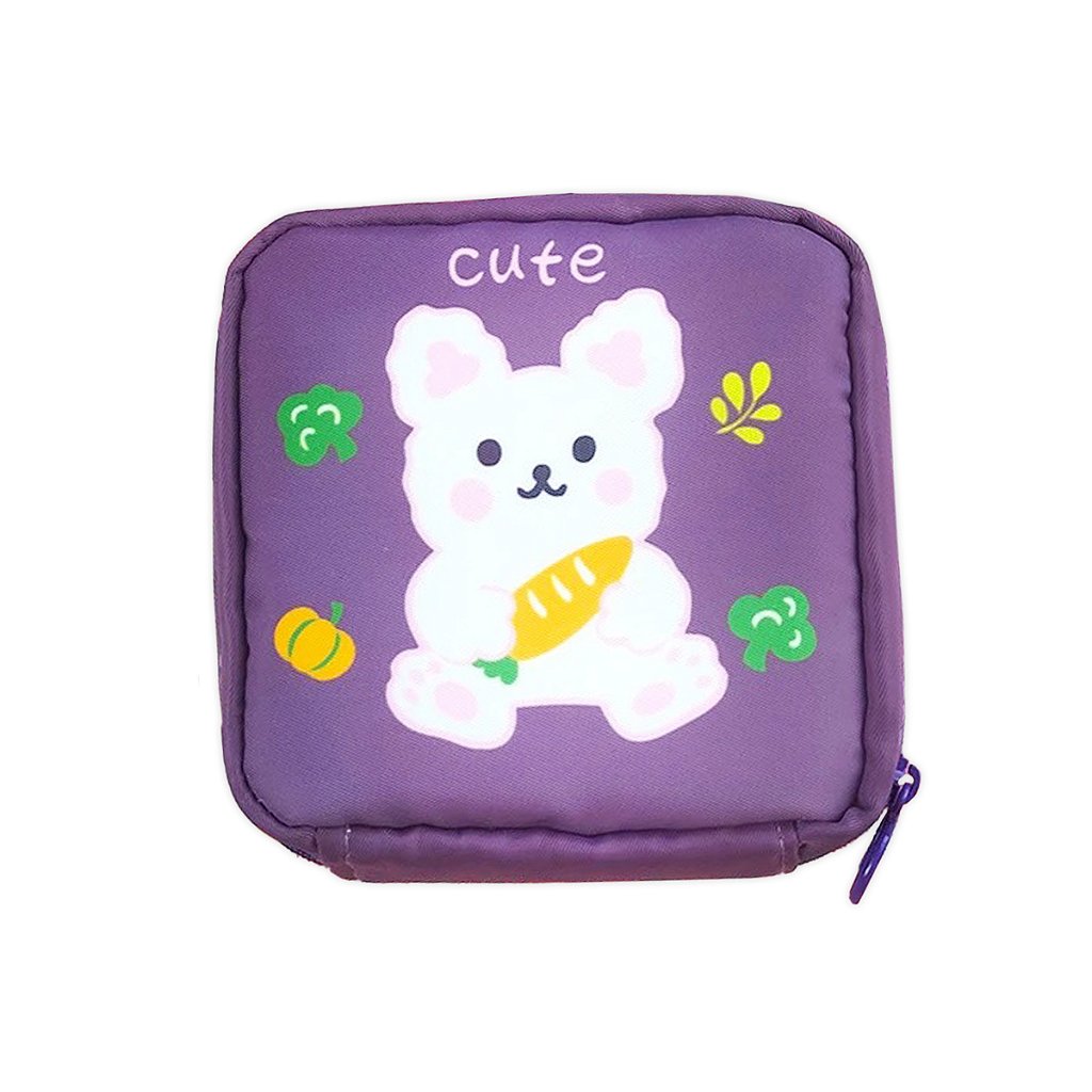 Necessaire Feminina Porta Absorvente Cosméticos Pequeno