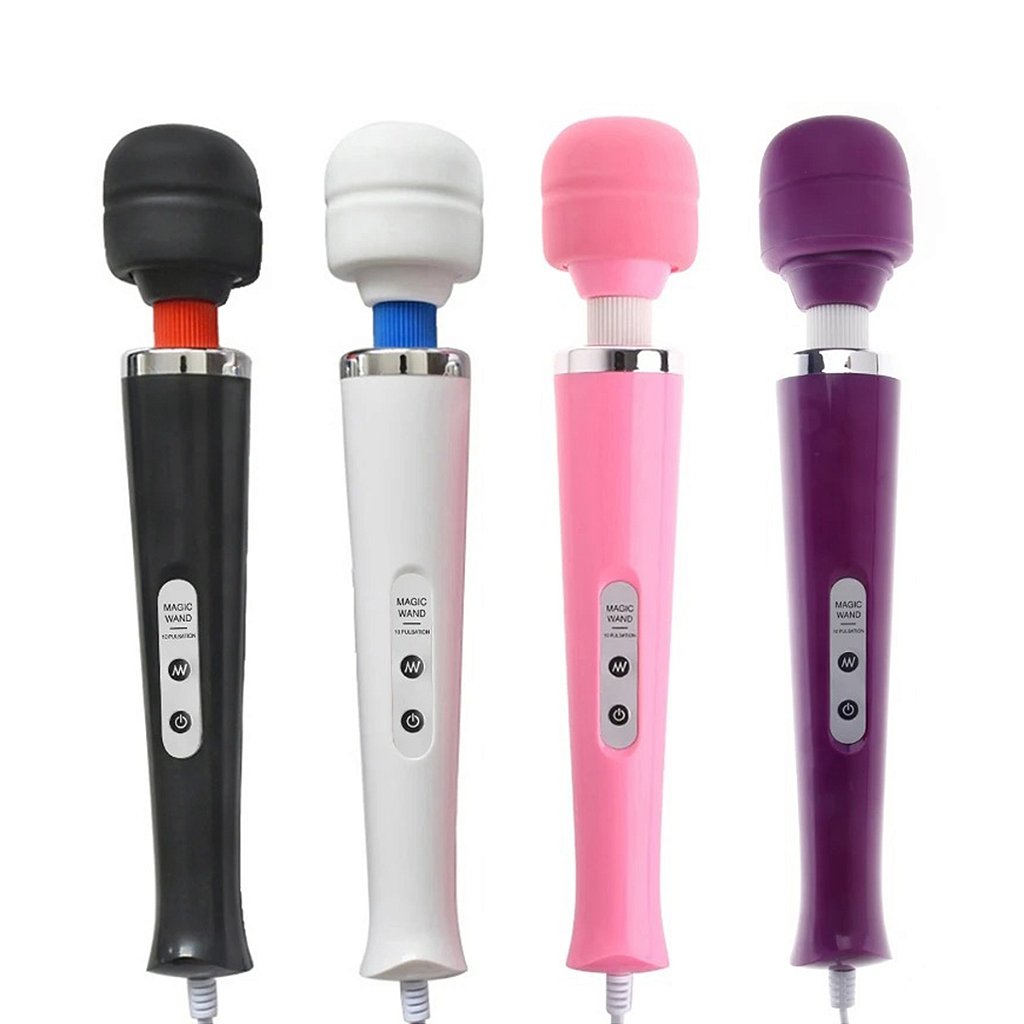 Vibrador Silencioso Varinha Mágica Silicone Texturizado Tomada