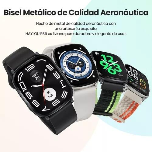 Smartwatch Xiaomi Haylou Solar RS5 Amoled Pulseira Extra A Prova Dagua - Preto