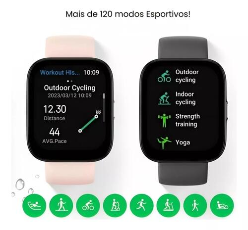 Smartwatch Amazfit Bip 5 Amoled GPS A Prova Dagua - Preto