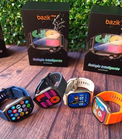 Smartwatch Prime 23 Ultra Max Comando de Voz A Prova Dagua - Azul