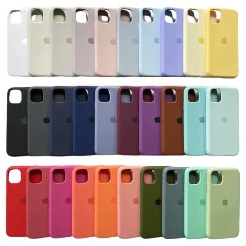Kit 100 Capinha Case Silicone Aveludada Para iPhone