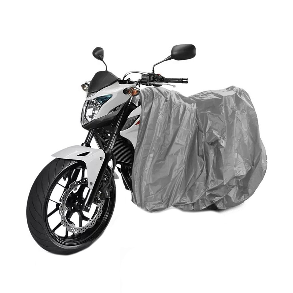 Capa Para Moto Impermeável Forrada Térmica Sol Chuva 140X240cm