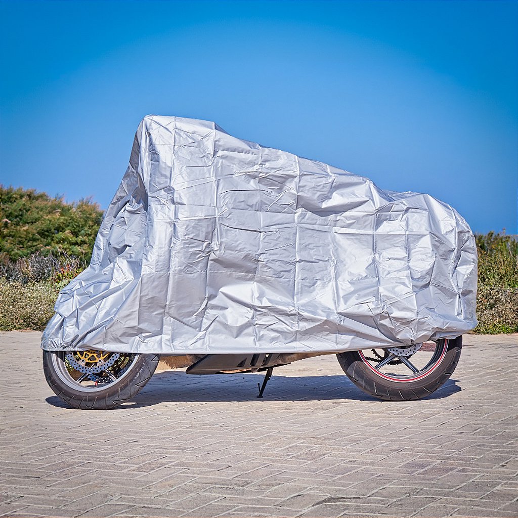 Capa Para Moto Impermeável Forrada Térmica Sol Chuva 140X240cm