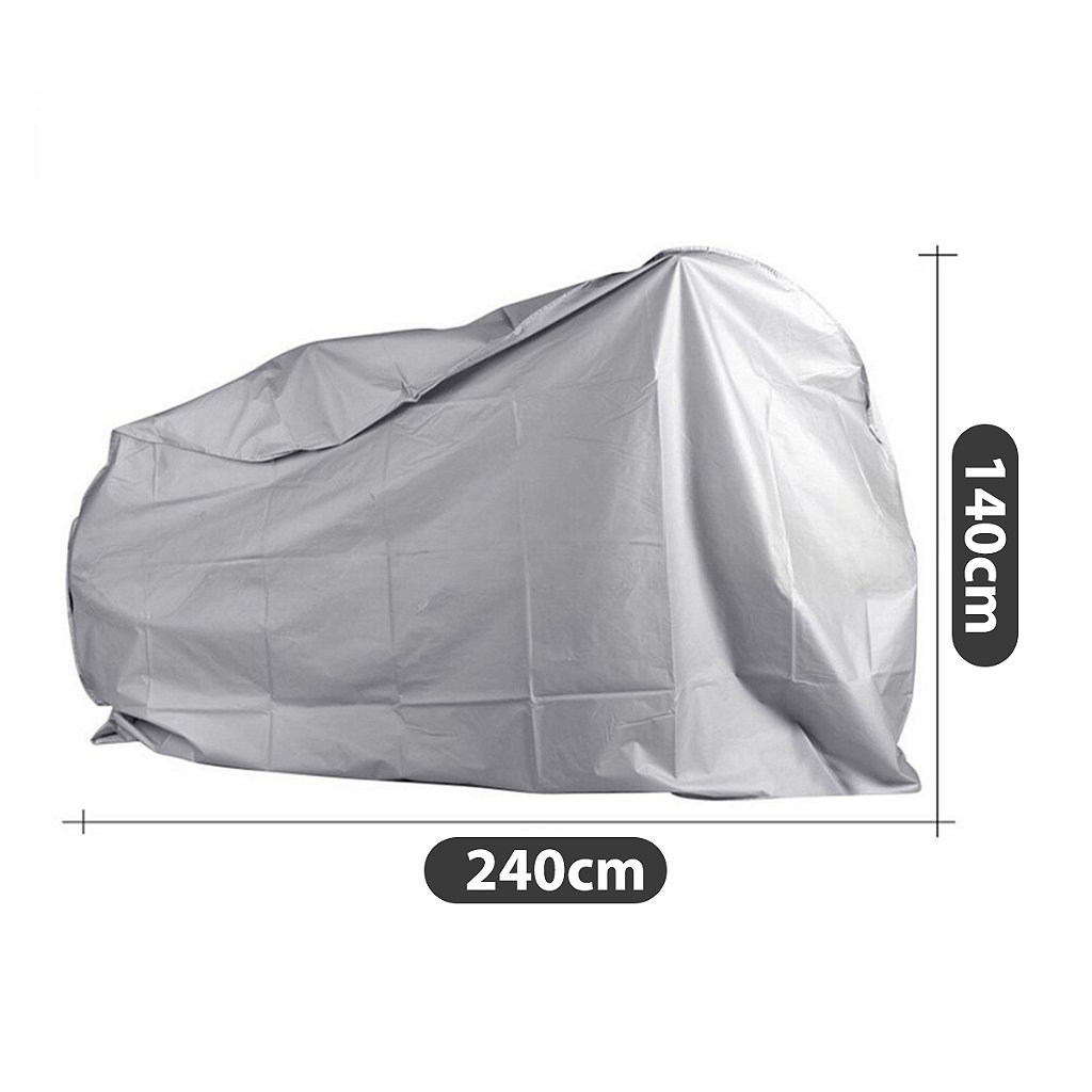 Capa Para Moto Impermeável Forrada Térmica Sol Chuva 140X240cm