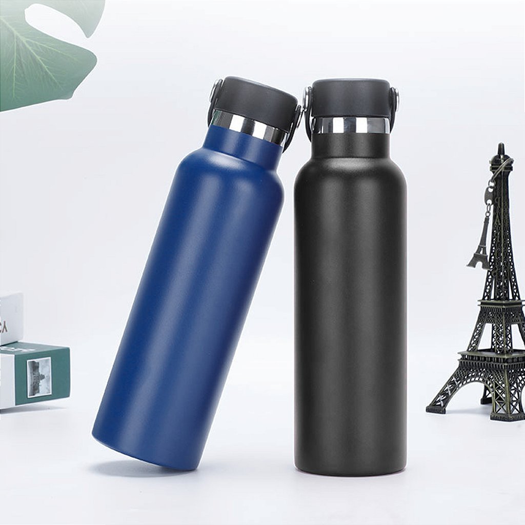 Garrafa Térmica Inox Tampa Alça Esporte Academia 500ml