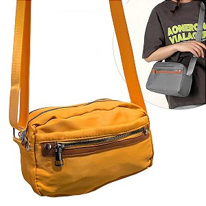 Pochete Bolsa Transversal Retangular Alça Ajustável Casual Lisa