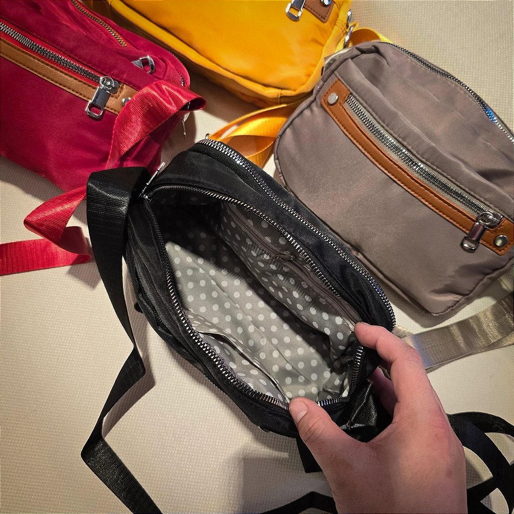 Pochete Bolsa Transversal Retangular Alça Ajustável Casual Lisa