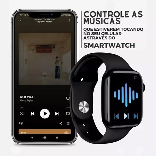 Smartwatch X8 Atualização 2024 Faz e Recebe Chamadas - Preto