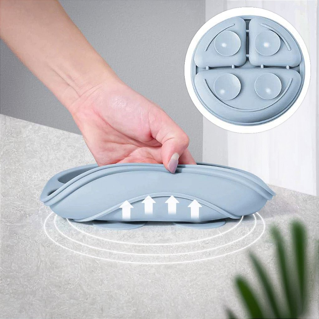 Kit Prato Infantil Silicone Copo Talher Babador Tigela
