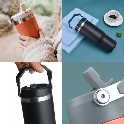 Garrafa Térmica 900ml Bico Flip Aço Inoxidável - Azul