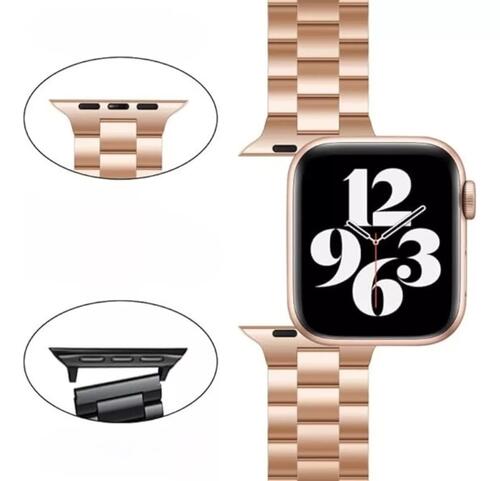 Pulseira Aço Elos 42|44|45|47|49mm - Dourado
