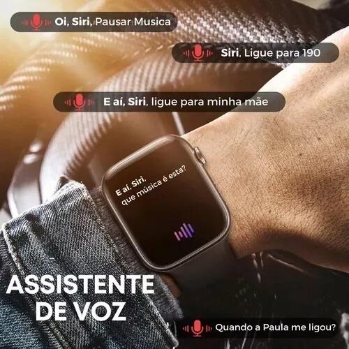 Smartwatch Watch X Mini 38mm Serie 10 Amoled Chat GPT - Prateado