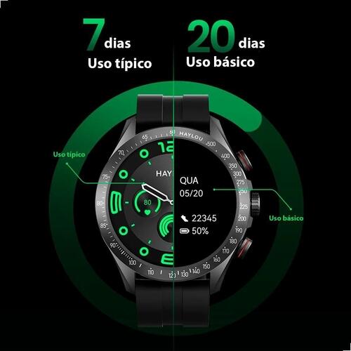 Smartwatch Xiaomi Haylou Solar Pro Amoled A Prova Dagua - Preto