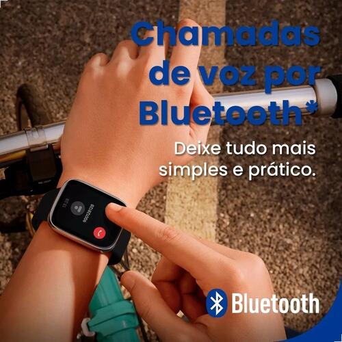Smartwatch Xioami Redmi Watch 3 Active A Prova Dagua - Prata