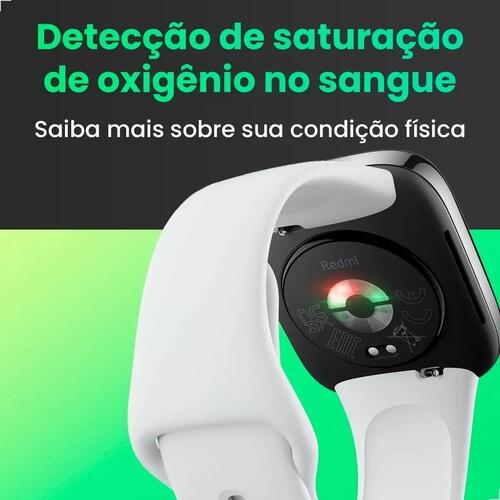 Smartwatch Xioami Redmi Watch 3 Active A Prova Dagua - Prata
