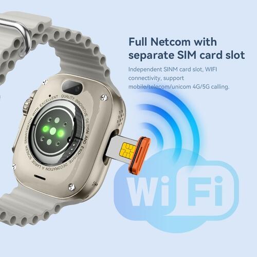 Smartwatch Hw Ultra2 4G 2/64gb Android Amoled 2 Cameras Wifi - Laranja