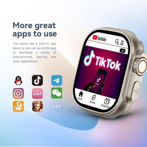 Smartwatch Hw Ultra2 4G 2/64gb Android Amoled 2 Cameras Wifi - Laranja