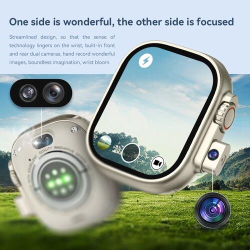 Smartwatch Hw Ultra2 4G 2/64gb Android Amoled 2 Cameras Wifi - Laranja
