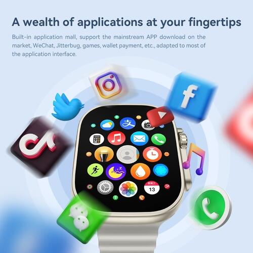 Smartwatch Hw Ultra2 4G 2/64gb Android Amoled 2 Cameras Wifi - Laranja