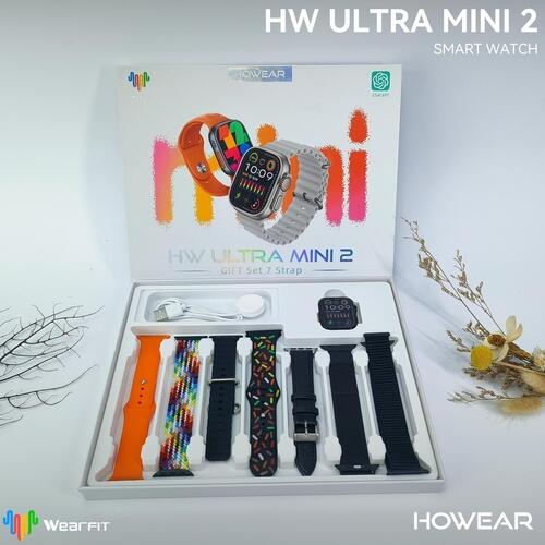 Smartwatch Hw Ultra Mini 2 41mm 7 Pulseiras Serie 9 Chat GPT - Preto