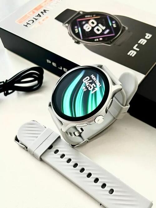 Smartwatch Peje ZW08 A Prova D'água Ameled Pulseira Extra - Prata