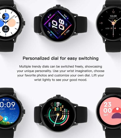 Smartwatch Peje ZW08 A Prova D'água Ameled Pulseira Extra - Prata