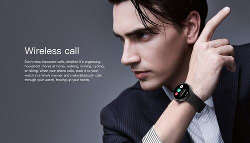 Smartwatch Peje ZW10 Ameled Pulseira Extra A Prova D'água - Prata