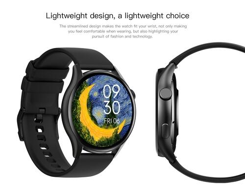 Smartwatch Peje ZW10 Ameled Pulseira Extra A Prova D'água - Prata