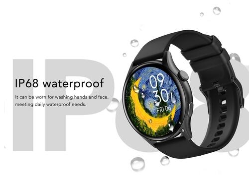 Smartwatch Peje ZW10 Ameled Pulseira Extra A Prova D'água - Prata