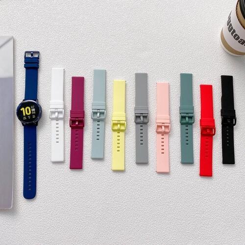 Pulseira Silicone Fivela 22mm - Azul