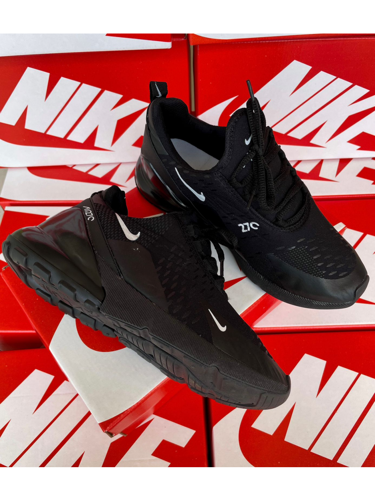 Tênis Air Max 270 React Masculino Nike Preto/Preto
