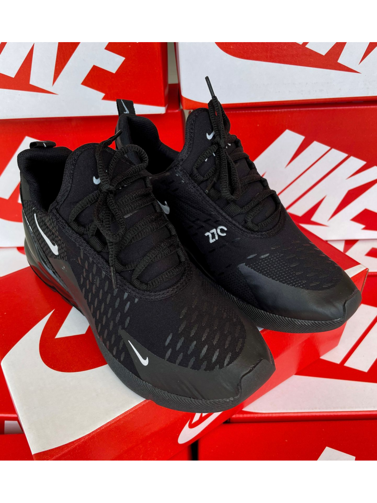 Tênis Air Max 270 React Masculino Nike Preto/Preto