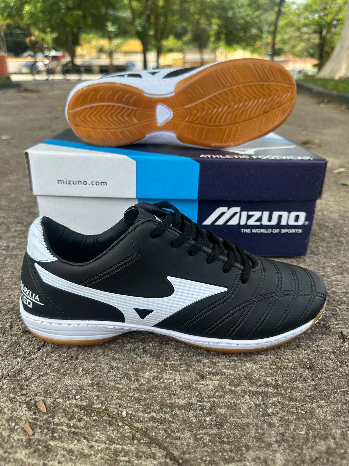 Chuteira Futsal Morelia Neo Masculino Mizuno Preto