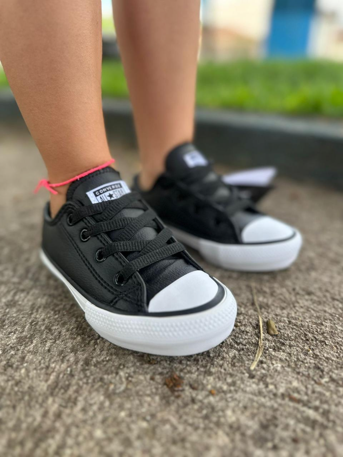 Tenis Infantil Unissex All Star Curto Sintético Preto Vulcanizado