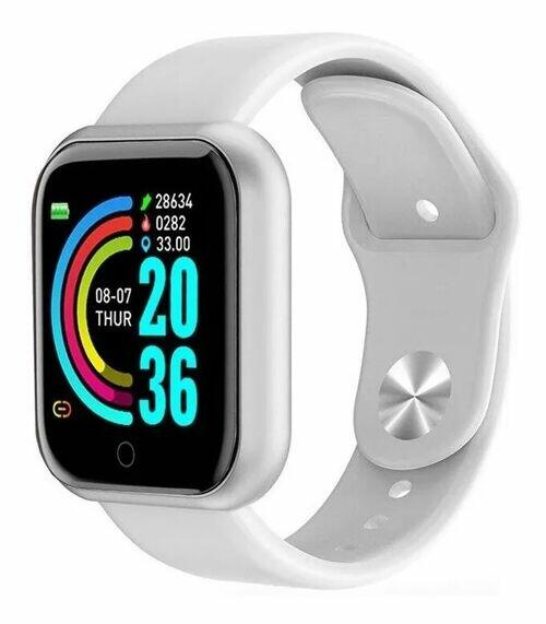 Smartwatch D20S Atualização 2024 - Branco