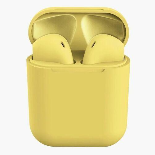 Fone De Ouvido Inpods i12 Wireless Bluetooth - Amarelo