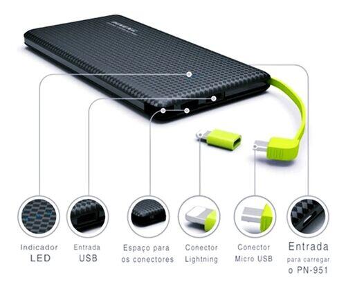 Carregador Portátil Power Bank 10.000mah Universal