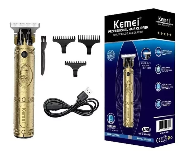 Aparador de pelo Kemei KM-700B dourado 100V/240V