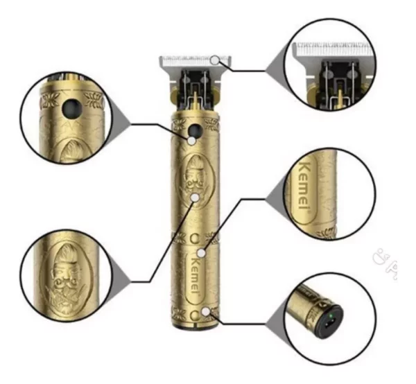 Aparador de pelo Kemei KM-700B dourado 100V/240V