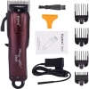 Máquina P/cabelo Bordô Kemei Pra Você Profissional Da Beleza