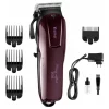 Máquina P/cabelo Bordô Kemei Pra Você Profissional Da Beleza