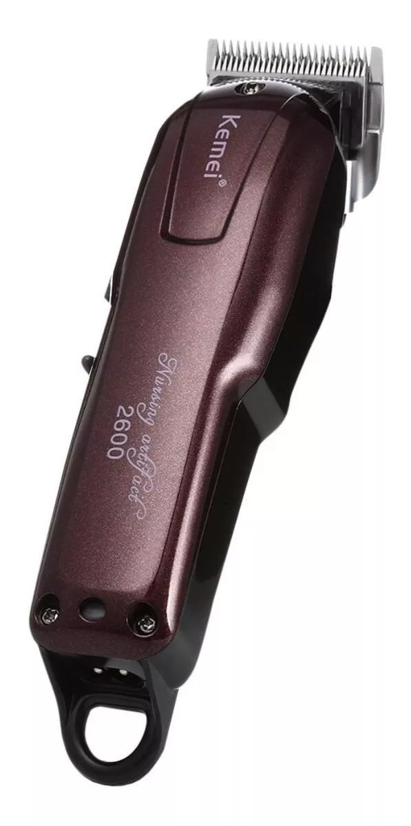 Máquina P/cabelo Bordô Kemei Pra Você Profissional Da Beleza
