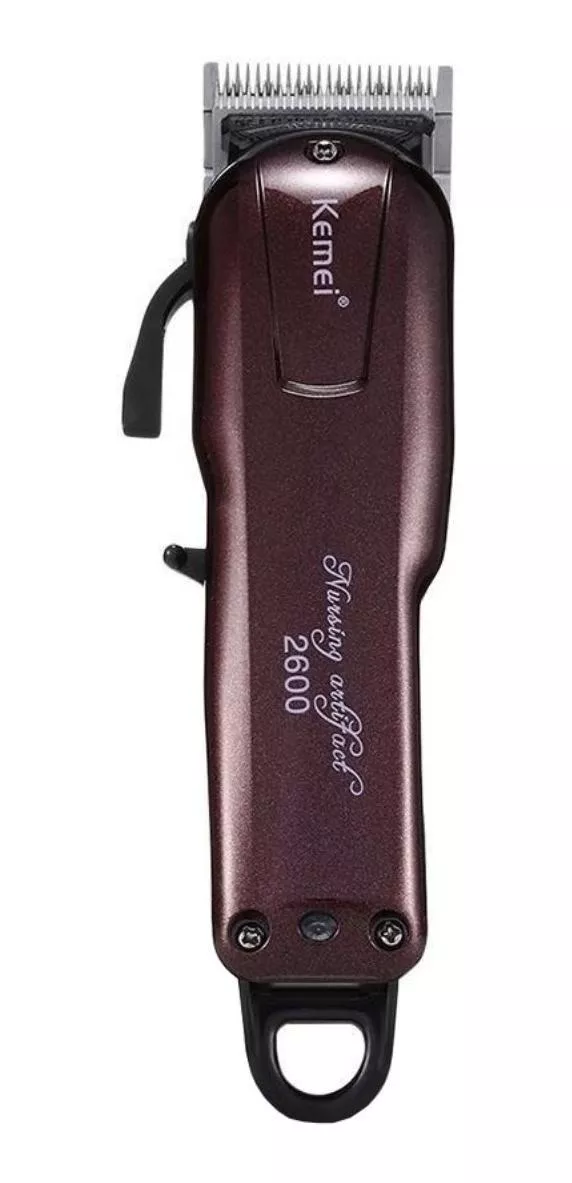 Máquina P/cabelo Bordô Kemei Pra Você Profissional Da Beleza
