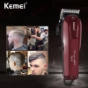 Máquina P/cabelo Bordô Kemei Pra Você Profissional Da Beleza